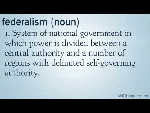 how to define federalism