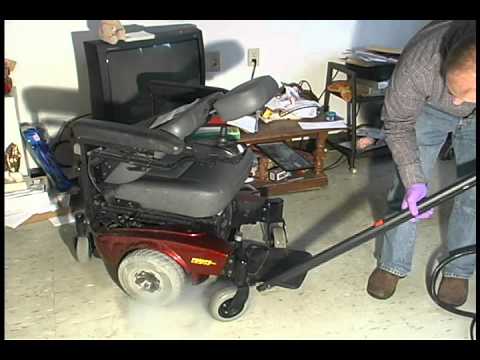 Remove Bed Bugs from a Wheelchair Using Steam Video Screenshot