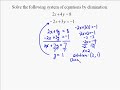 A17.7 Solving Systems of Equations by Elimination A17.7 Solving Systems of Equations by Elimination
