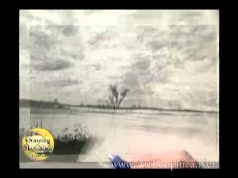 Drawing From Nature : Learn How to Draw Clouds, landscape art (part 1 of 2)