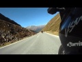 Timmelsjoch downhill op de V-strom aan de Oostenrijkse kant Timmelsjoch downhill op de V-strom aan de Oostenrijkse kant