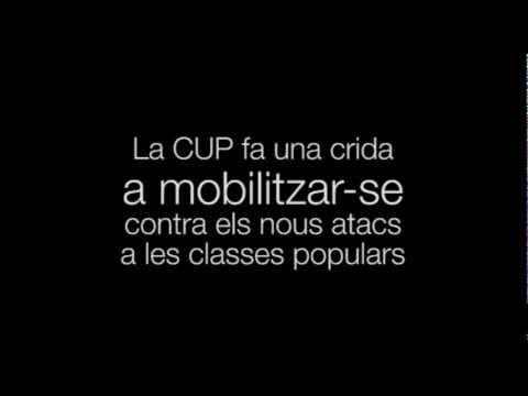 Rajoy fa retallades antisocials "amb motoserra" i la CUP crida a mobilitzar-se