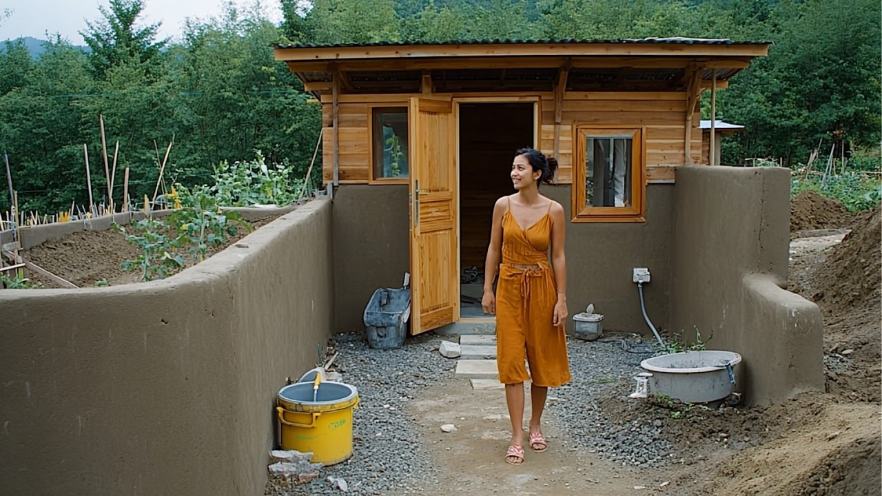 Woman Builds Self-Sufficient FARMHOUSE with Giant WATER WHEEL | Start to Finish @lyhieuhieu2024