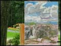 Plein Air Oil Painting Demo View Along Crestview Watch in HQ (High Quality) by Ramona Dooley