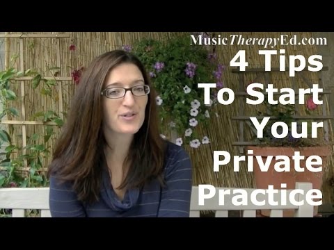 how to start your own private practice