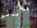Zaheer Khan knocks over Ricky Ponting