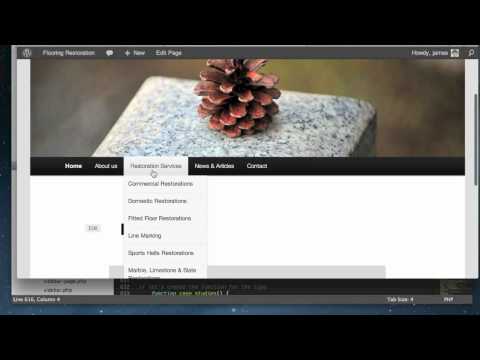 how to menu in wordpress