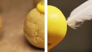 hayleys snitch cake pops!