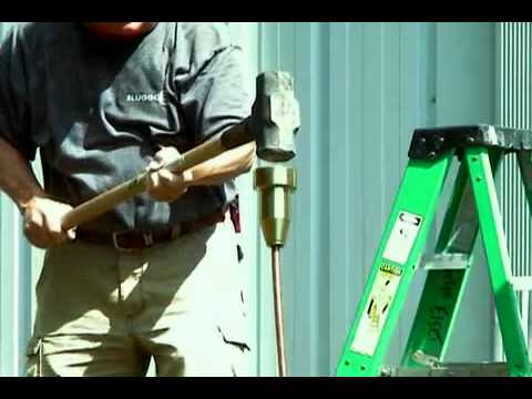 how to drive a ground rod