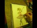 Ballerina girl colouring