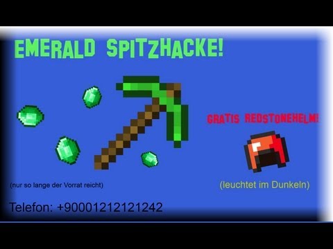 Spitzhacke - Jetzt neu: Die Emerald Spitzhacke :D Schneller, stabiler und teurer als Diamant. ▭▭▭▭▭▭▭▭▭▭▭▭▭▭▭▭▭▭▭▭▭▭▭▭▭▭▭▭▭▭▭▭▭▭▭ ▻ Facebook: http://www.facebook.com/page...