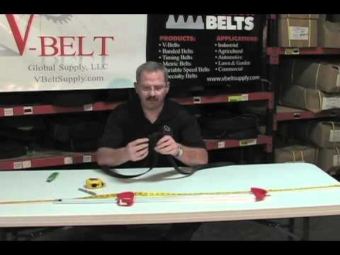 how to measure serpentine belt length