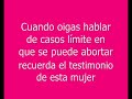 La hija de una chica violada opina sobre el aborto