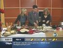 Watch as Lesley Stowe - chef, cookbook author and creator of the original Raincoast Crisps - demonstrates to City TV Calgary's Breakfast Television crew a few of her delicious appetizer recipes and creative ideas for throwing a glamorous at-home Oscar party! www.lesleystowe.com Lesley's mini lamb burgers with feta mayonnaise and mint makes 6 servings 2 1/2 lb (1.25 kg) ground lamb Sea salt and freshly ground pepper 6 good-quality crusty hamburger rolls 5 oz (150 g) feta cheese (preferably sheep's milk) 1/2 cup (125 mL) mayonnaise 1/3 cup (75 mL) mint jelly (preferably Burgess or Scotts; no bright green jelly) Preheat the barbecue to medium-low. Using your hands, gently mix the lamb with salt and pepper to taste. Form into 6 patties (the patties may seem very generous, but the meat will shrink a lot during cooking). Place on the grill and cook until juices run clear, 5 to 6 minutes per side, depending on thickness.Slice the rolls in half; toast rolls, cut side down, on the grill just until slightly brown, 1 to 2 minutes. In a small bowl, blend the feta with the mayonnaise. While meat is still warm, slather with the feta mixture. Spread a generous amount of mint jelly on each toasted roll; place the burgers in the rolls and serve.