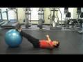Elevaciones de pelvis con pelota suiza