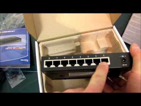 TrendNET TEG-S80G GreenNET Switch Unboxing & First Look Linus Tech Tips