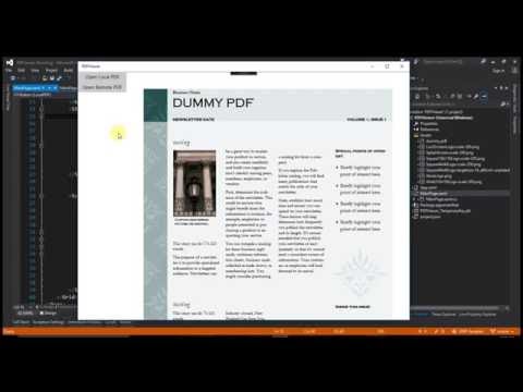 PDF Viewer for UWP app