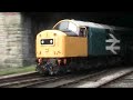 class 40 40145 pull into bury