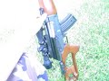 airsoft svd dragunov style aeg 4x32 scope accuracy test AG85 airsoft svd dragunov style aeg 4x32 scope accuracy test AG85