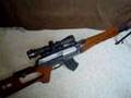 airsoft svd dragunov style aeg 4x32 scope accuracy test AG85