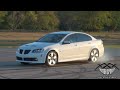 www.triplexmotorsports.com The wife's Pontiac G8 GT needed new tires, so figured there was no better way to send them off to the great pile of tires in the sky than to shred the Potenza 245 in a cloud of smoke!! Mods include American Racing long tube headers, Magnaflow exhaust, Rotofab CAI, Powerbond underdrive pulley, DBA drilled and slotted rotors and Hawk performance pads, throttle body port & polish and East Texas Muscle Cars custom dyno tune - 371RWHP and 387RWTQ. Check out East Texas Muscle Cars at www.easttexasmusclecars.com Photography provided by Rick Gray. Check him out online at http Audio track 
