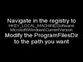 Windows Tip - Change the default installation folder