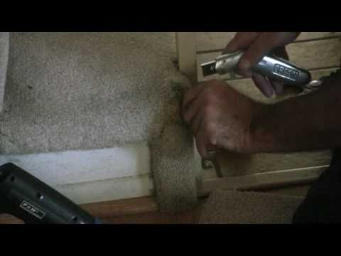 how to patch carpet on stairs