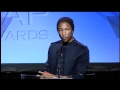 Pharrell Williams Accepts His Golden Note Award at the 2012 ASCAP Rhythm & Soul Awards