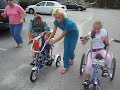 Josh riding a bike with Natalie, part 2