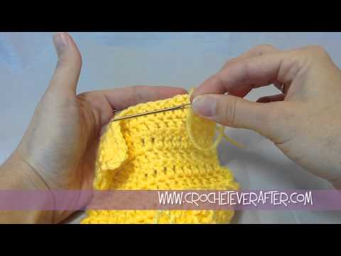 how to fasten ends crochet
