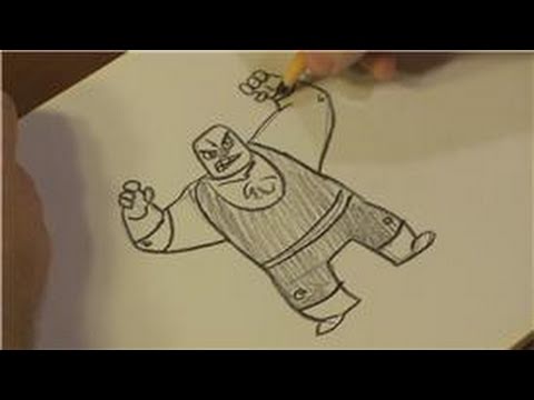 how to draw wrestling