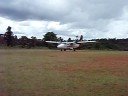 A Twin Otter arriving at Hesalibi in PNG A Twin Otter arriving at Hesalibi in PNG