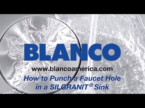 how to knock out holes in blanco sink