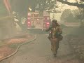 Malibu goes up yet again in this most recent incident (11-24-07). Footage shows homes burning as residents and firefighters do what they can to save what has not yet taken off. Additional footage shows fire advancing through upper Latigo Canyon in fuel strands that have not burned in 50 years...This is not footage that was taken off the television - this is footage that was shot right from the firelines by the poster.