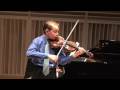 Sebastian Carrasco (12) plays Czardas and L'Abeille (The Bee)