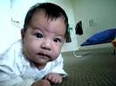 Yoichi learning to crawl