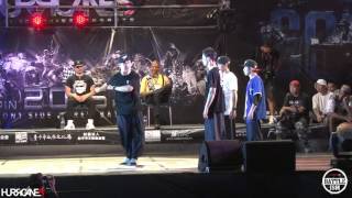 Team Japan (Maccho,Madoka,Tac,Hiroki) vs T-pec – HURRICANES BATTLE-ISM 2015 TAIWAN & POPPIN CREW BATTLE