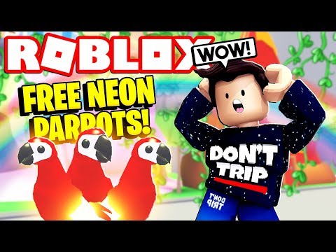 How To Get A Free Neon Parrot Pet Adopt Me New Jungle Update