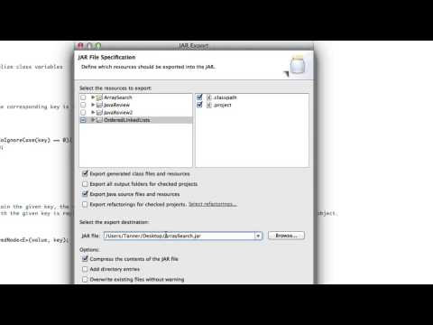 how to create jar file in eclipse