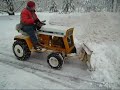 Cub Cadet 107 Plowing Heavy Snow
