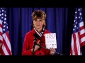 NEVER SEEN BLOOPERS - Sarah Palin book commercial on memory loss