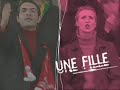 Un gars, une fille � un match de football