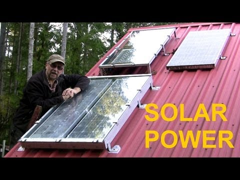 solar - My simple ad hoc/hybrid solar power system, assembled on a budget over time. Reliable and easy to maintain.