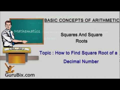 how to turn square roots into decimals