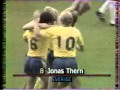 Jonas Thern 1st (Official) International Goal Sweden v France 16 AUG 1989