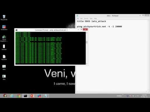how to perform ping of death attack