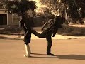 Shakanuru trains his trainee ninja Yugka