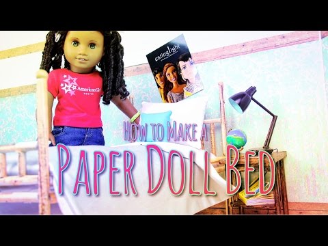 How to Make a Doll Bed Out of Paper | Plus Canopy