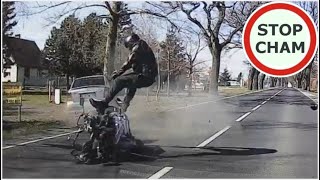 Straszny wypadek motocyklisty w Borkowie.