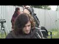 Backstage at Download 2008 with Fall Of Troy's Thomas Erak